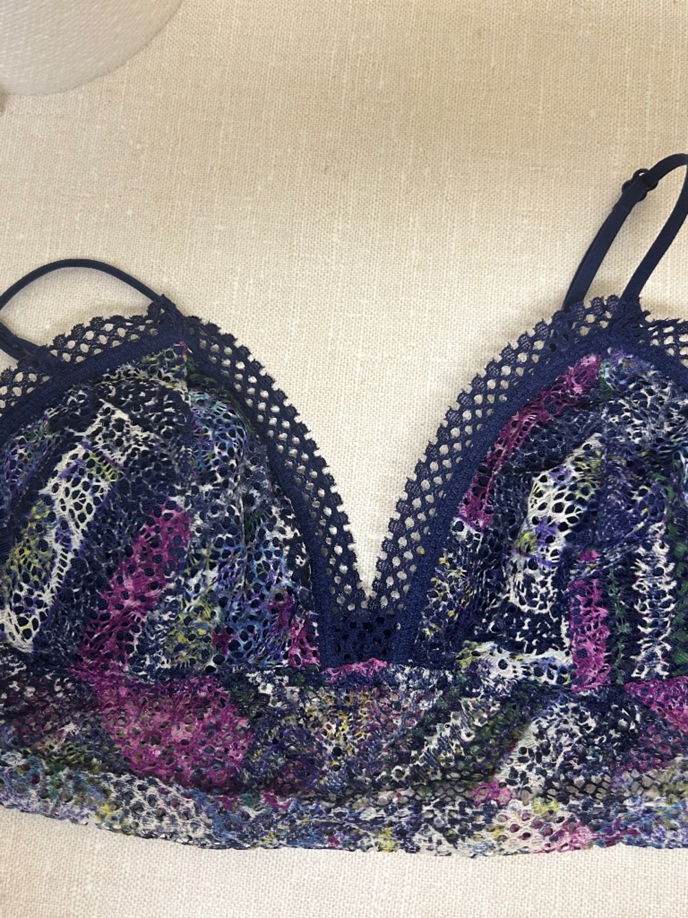 Victorias Secret Multicolored Lace Bralette